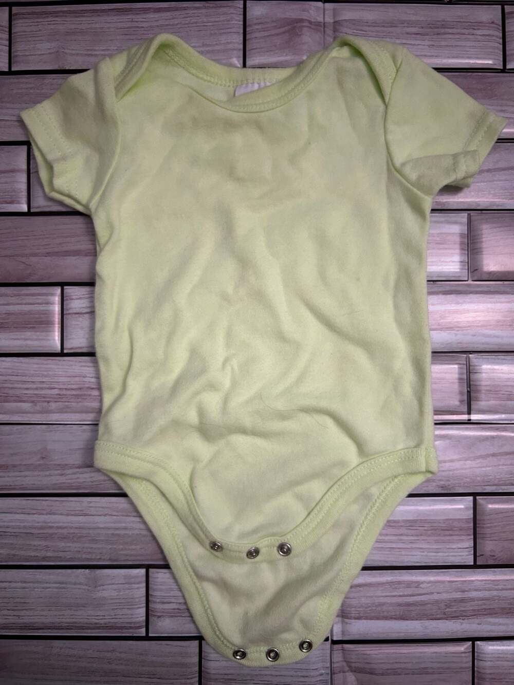 Laura Ashley Baby Short Sleeve Snap Bottom Bodysuit, Light Green, 3-6 Months